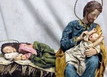 “Deixemos a mãe descansar”: o presépio que comoveu o Papa