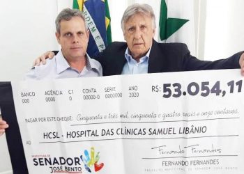 População de Senador José Bento doa R$53 mil ao Hospital das Clínicas Samuel Libânio