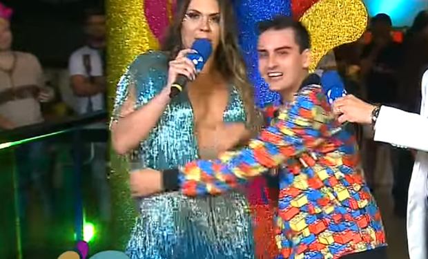 Dudu Camargo leva advertência do SBT após confusão com Simony