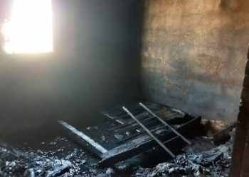 No Bairro São Geraldo Mulher morre sozinha carbonizada em incêndio em sua residência