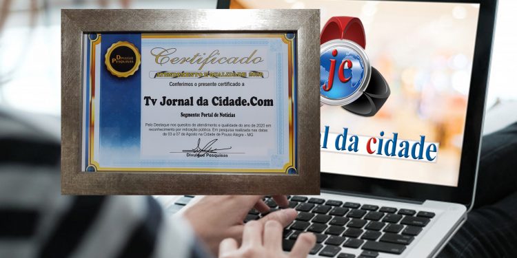Site da TVJC apontado pela DIVULGUE PESQUISAS como a melhor no segmento Portal de Notícias em 2020