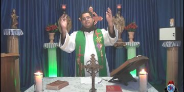 SANTA MISSA EM SEU LAR Nº 20 – Dia dos Paes – Jesus e Pedro caminham sobre a água