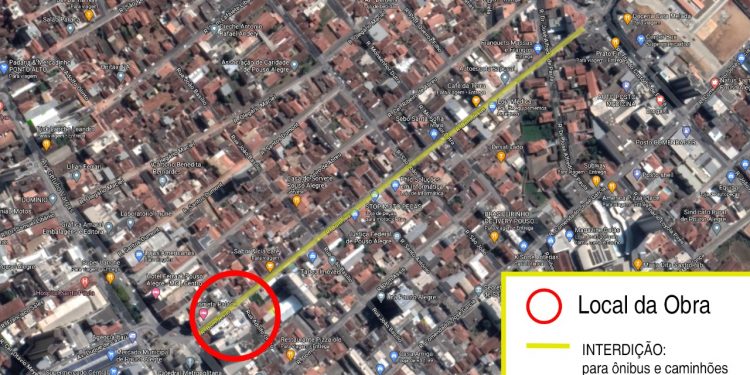 Rua Bom Jesus terá trecho interditado ao trânsito neste domingo