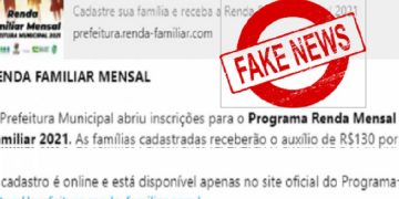 Secretaria de Políticas Sociais alerta sobre fake news de pagamento de Renda Familiar Mensal