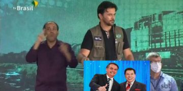 Programa Silvio Santos foi interrompido para exibir discuro do genro-ministro