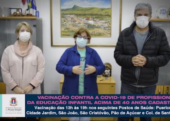 Pouso Alegre inicia vacinação contra a covid-19 de profissionais da educação
