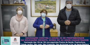 Pouso Alegre inicia vacinação contra a covid-19 de profissionais da educação