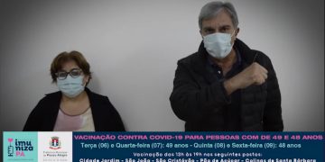 Vacinação contra a covid-19 é ampliada para pessoas com 48 e 49 anos em Pouso Alegre
