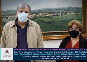 Pouso Alegre amplia vacinação contra a covid-19 para pessoas entre 45 e 47 anos