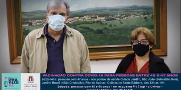 Pouso Alegre amplia vacinação contra a covid-19 para pessoas entre 45 e 47 anos