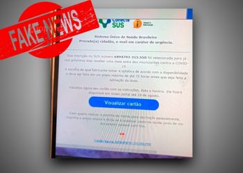 Mensagem que circula na internet convocando para a 3ª dose contra covid-19 é falsa