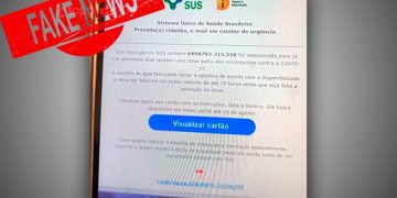 Mensagem que circula na internet convocando para a 3ª dose contra covid-19 é falsa