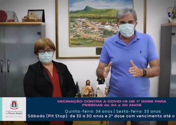 Vacinação contra a covid-19 é ampliada para pessoas de 34 a 30 anos em Pouso Alegre