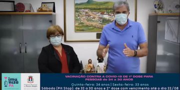 Vacinação contra a covid-19 é ampliada para pessoas de 34 a 30 anos em Pouso Alegre