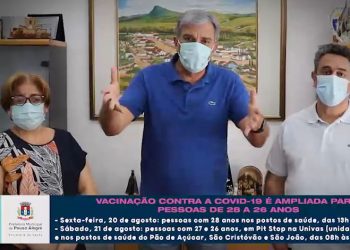 Vacinação contra covid-19 é ampliada para pessoas de 26 a 28 anos em Pouso Alegre