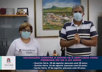 Pouso Alegre amplia vacinação contra covid-19 para pessoas de 23 a 25 anos