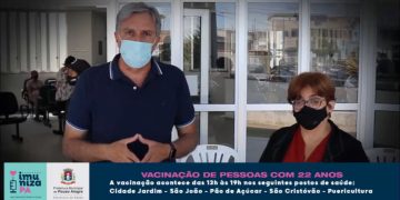 Vacinação contra a covid-19 é ampliada a pessoas de 22 anos em Pouso Alegre