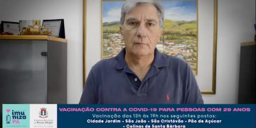Vacinação contra a covid-19 é ampliada para pessoas com 29 anos em Pouso Alegre