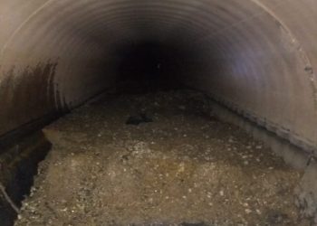 Grande quantidade de resíduos de construção é encontrada em limpeza de galerias