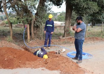 Rede de distribuição de água é implantada no bairro Vila Alvorada
