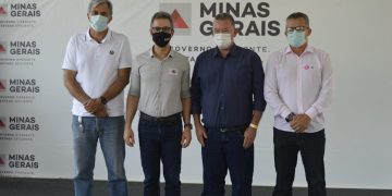 Prefeito Rafael Simões recebe o governador Romeu Zema em Pouso Alegre