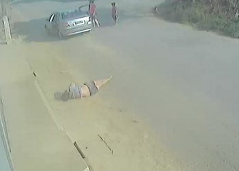 Atropelada em Pouso Alegre na porta de casa, motorista foge sem prestar socorro