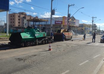 Obras na Av. Perimetral, entrada do São Geraldo, interditada parcialmente