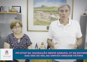 Pit-Stop da vacinação contra a covid-19 acontece neste sábado