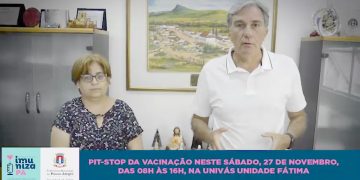 Pit-Stop da vacinação contra a covid-19 acontece neste sábado
