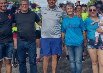 Vereador acompanha corrida no Bairro Cidade Jardim