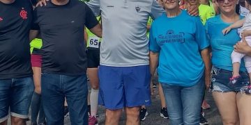 Vereador acompanha corrida no Bairro Cidade Jardim