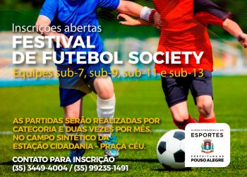 Inscrições abertas para o festival de futebol Society de base
