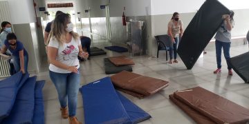 Cinco famílias do bairro São Geraldo são encaminhadas para abrigo temporário por conta dos alagamentos