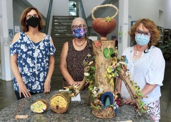 Artistas expõe obra em homenagem aos Ipês Amarelos da Praça da Catedral