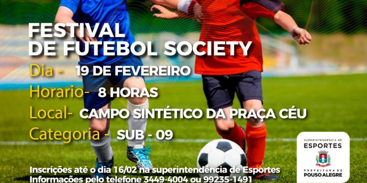 Inscrições abertas para o Festival de Futebol Society