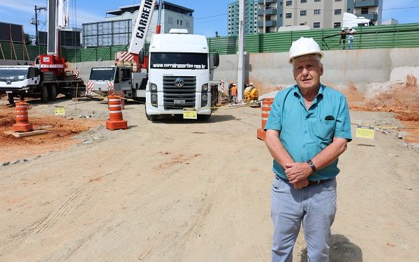 Pilares estruturais do novo Hospital Oncológico são instalados