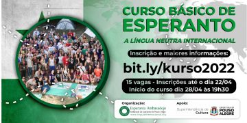 Inscrições abertas para curso gratuito de língua internacional esperanto