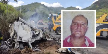 Motorista morre carbonizado após caminhão-tanque explodir na divisa entre MG e SP