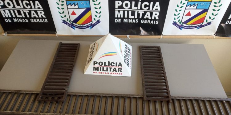 Suspeito é preso por furtar grelhas de bocas de lobo
