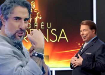 Marcos Mion tira “Trofeu Imprensa” de Silvio Santos e comemora ao ganhar prêmio: “Finalmente!”