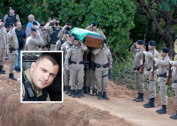 Sepultado com honras militares Policial que morreu após ser atingido por motorista embriagado