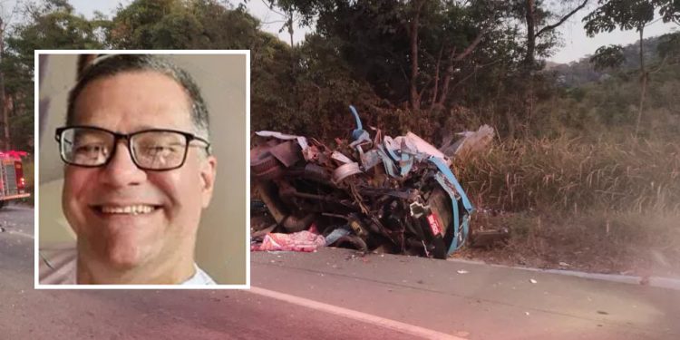 Em Itamonte Defensor Público morre em acidente entre ônibus e caminhão