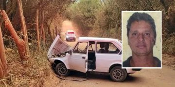 Garoto de 14 anos capota carro em estrada rural e o pai morre no acidente