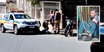 Em Pouso Alegre – Ladrão de Moto é salvo de linchamento popular com chegada da PM