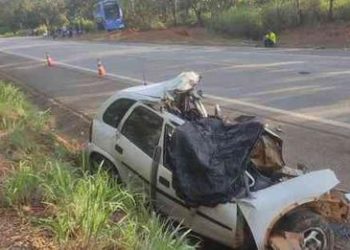 Na BR-040 cinco pessoas da mesma família morrem em grave acidente