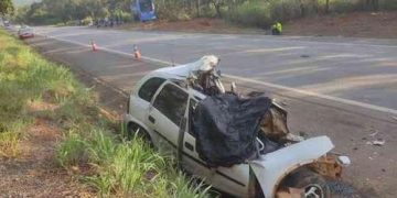 Na BR-040 cinco pessoas da mesma família morrem em grave acidente