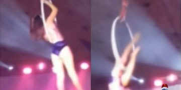 Trapezista desequilibra e cai durante apresentação de circo em Caxambu – Veja o Vídeo