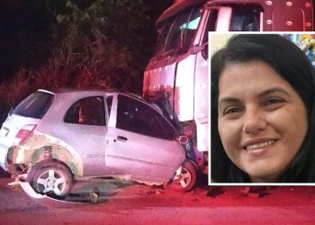 Mulher de Poço Fundo morre após carro bater em carreta na MG-179