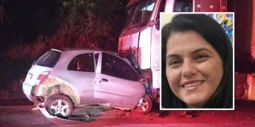 Mulher de Poço Fundo morre após carro bater em carreta na MG-179