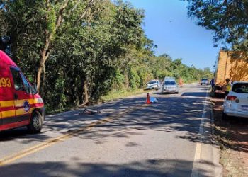 Em Cambuquira Sul de Minas acidente na MGC mata jovem ciclista de 25 anos
